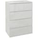 image 1 of HOMCOM Bedroom Chest of Drawers, High Gloss 4 Drawers Dresser, Grey