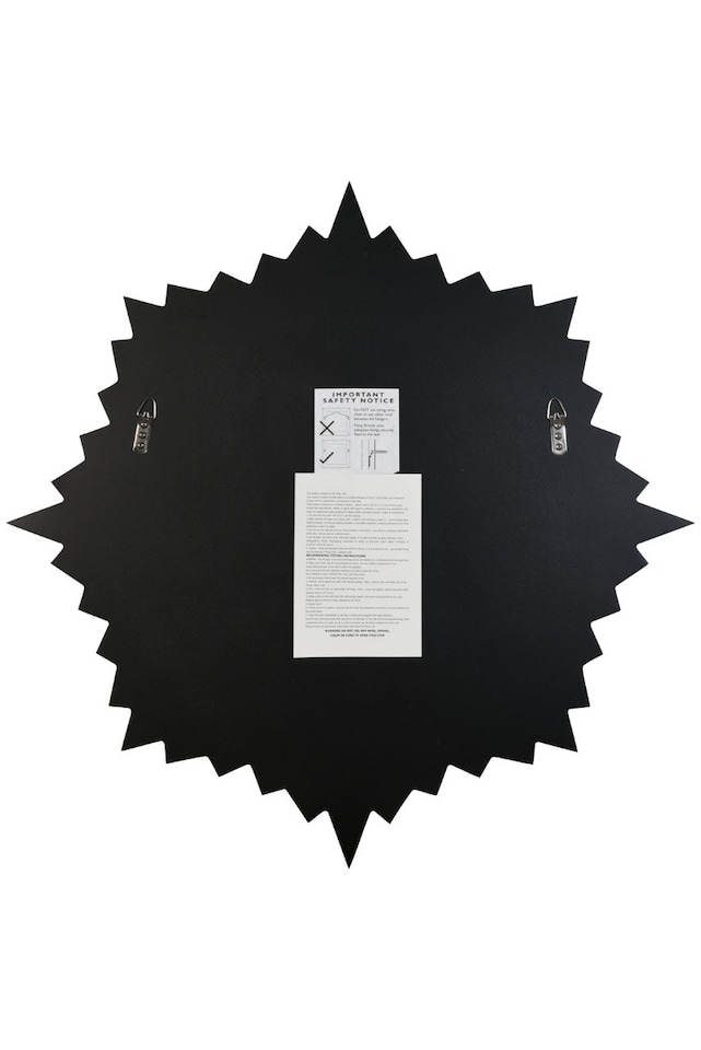 image 1 of Sunburst All Glass Modern Design Round Mirror 80 x 80 CM | Multi