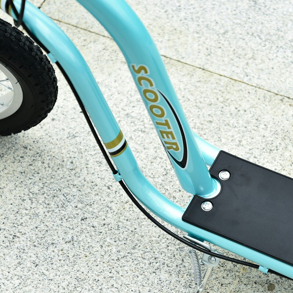 image 1 of HOMCOM Kids Stunt Scooter with 12" Rubber Tyres, Adjustable Handlebar, Black