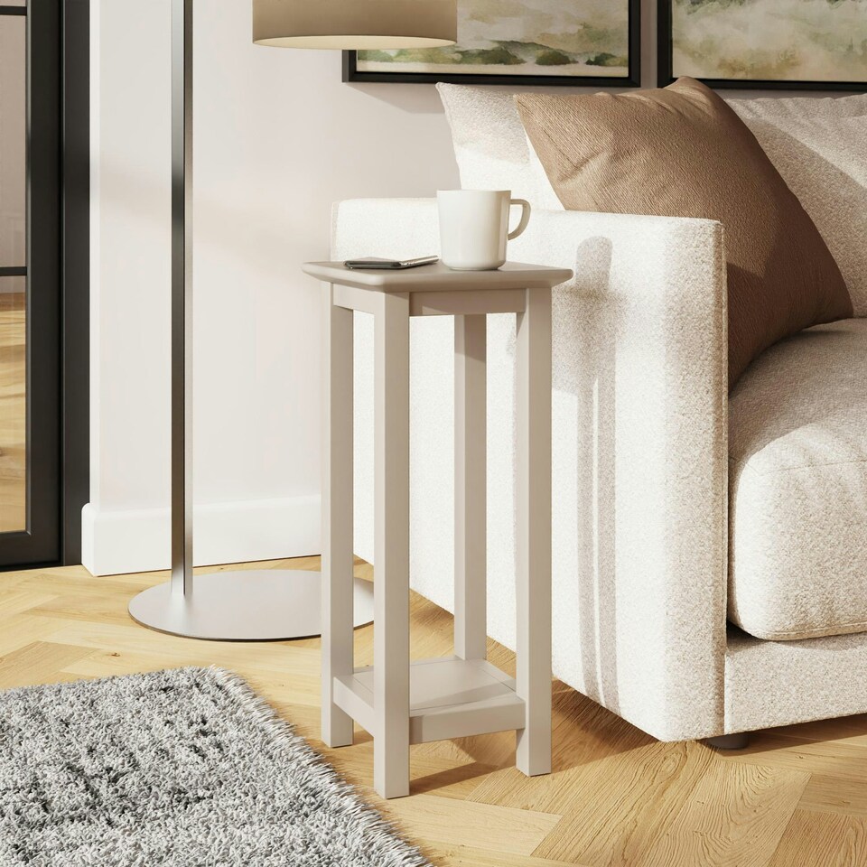 image 1 of Palma Side Table Plant Stand Putty Grey