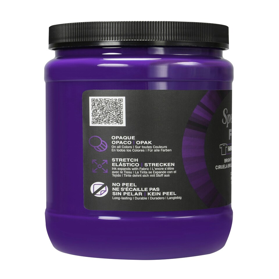 image 1 of Speedball Screen Printing Fabric Ink, Bright Plum, 32oz