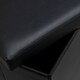image 4 of Faux Leather Storage Ottoman Storage Box With Lid Foldable - 38x38x38cm Square White