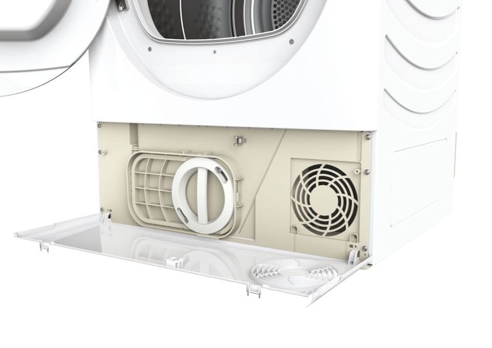 image 1 of Hoover HLE H9A3TE-80/N Heat Pump Tumble Dryer, 9kg, White, A+++ Rated