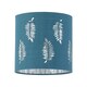 image 1 of Fern - Teal Cut Out 15.5cm Table Lamp Shade Green | Silver