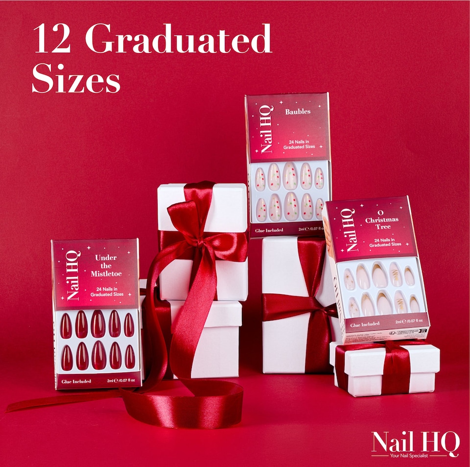 image 1 of Nail HQ Press-On Nail Set - Deck the Halls