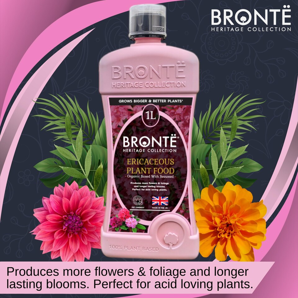 image 1 of Bronte Heritage Collection Ericaceous Plant Food 1L Concentrated Liquid Fertiliser Super-concentrated organic liquid fertiliser