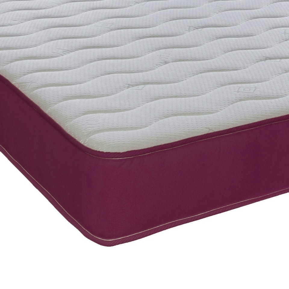 image 1 of Hybrid Memory Foam & Pinna-Coil Mattress - Soft/Medium Comfort, Cooltouch + Purple | Small Double