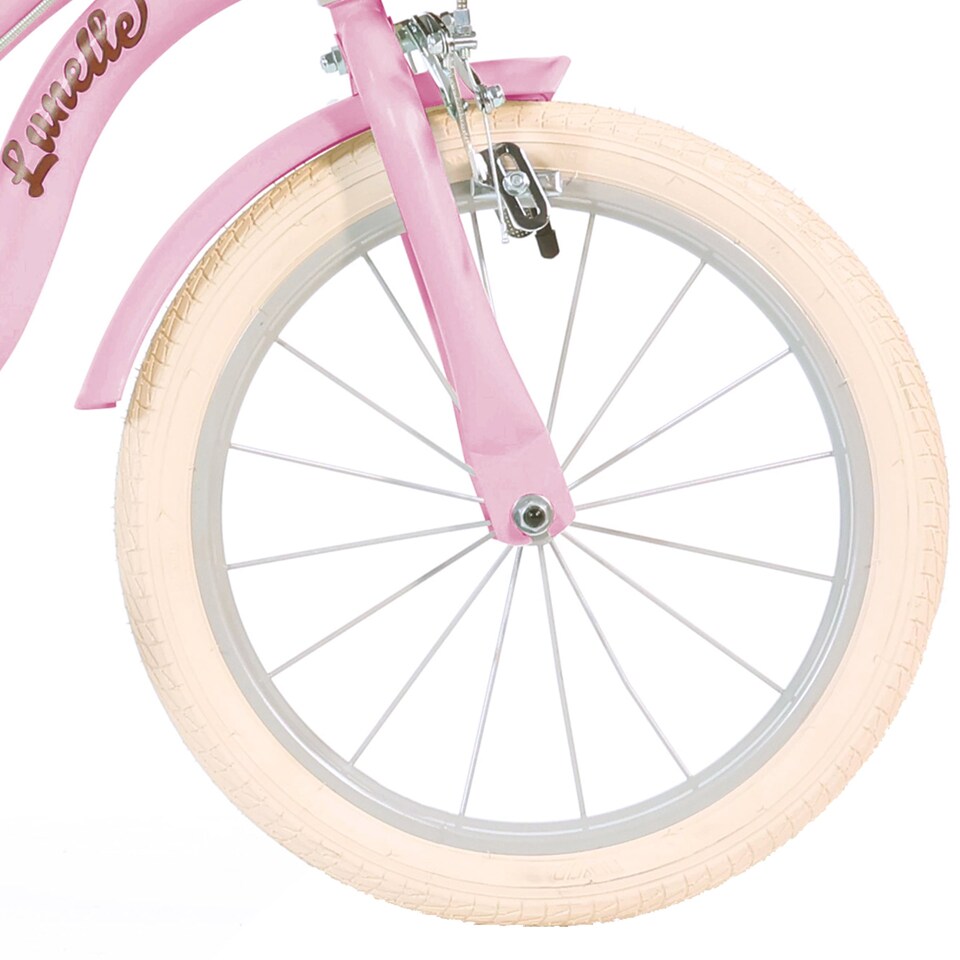 image 1 of Retro 16" Kids Bicycle - Pink Classic Vintage Style Bike for Children