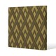 image 1 of Black & Gold Striped Triangles (Canvas Print) 46 x 46 x 4cm