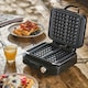 image 6 of Cooks Professional Digital Dual Waffle Maker Iron Machine with Non-Stick Plates, Adjustable Temperature & Spatula - 1500W