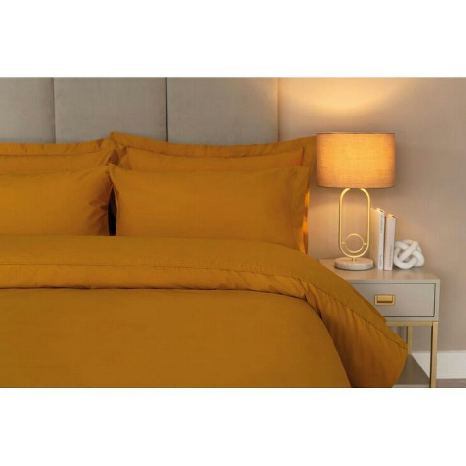 image 1 of Belledorm Egyptian Cotton Duvet Cover - Ochre - Single