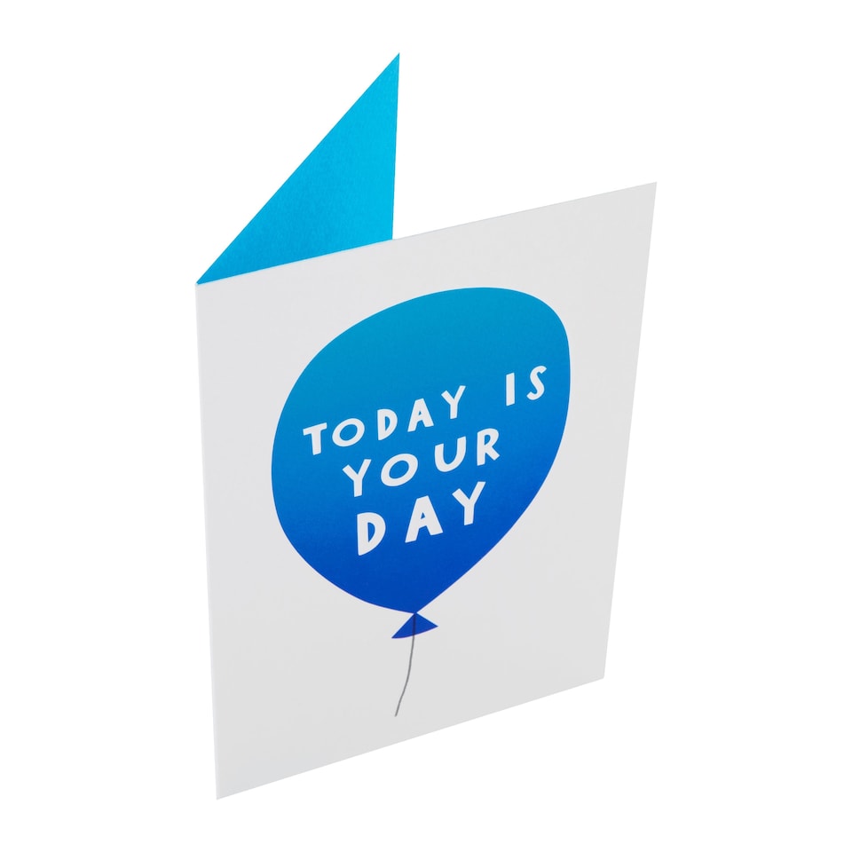 image 1 of Hallmark Birthday Card - 'Today is You Day' Balloon Design