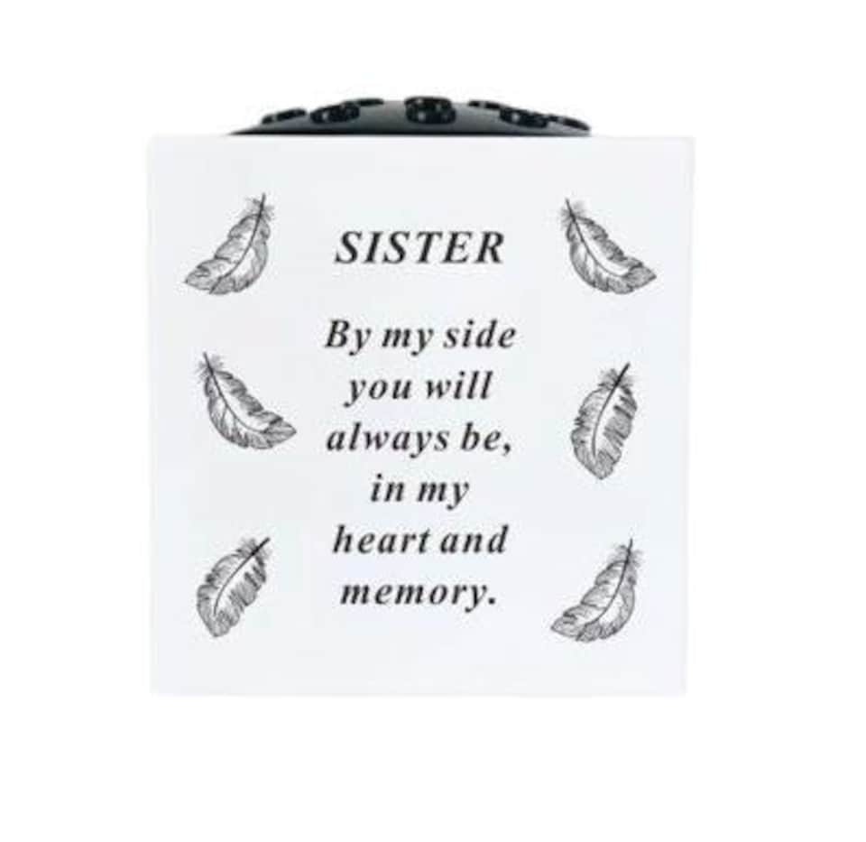 David Fischhoff Feather Grave Vase 14.5 x 14.5cm - Sister | White