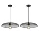 image 1 of Set of 2 Cassidy - Large Black Mesh Ceiling Pendant Lights Black
