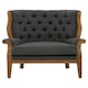 image 4 of Interiors by Premier Cabra Graphite Chair Grey