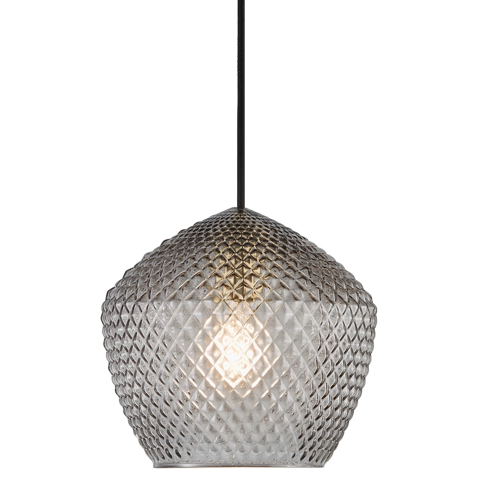 image 1 of Nordlux Orbiform Indoor Pendant Light Brass Glass E27 Retro - Mains Powered, IP20