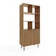 image 1 of Nervata Bookcase | Brown | Oak