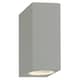 image 2 of Set of 2 Falmouth - Grey Up Down Outdoor IP44 Wall Lights | Grey | Clear | 2