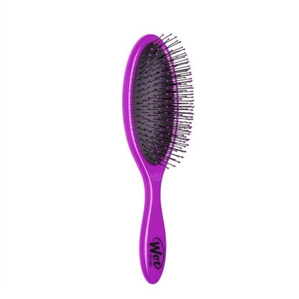 image 1 of WetBrush Original Detangler Hair Brush Gently Separates Knots With Ease, Does Not Rip Hair, For All Hair Types, Purple
