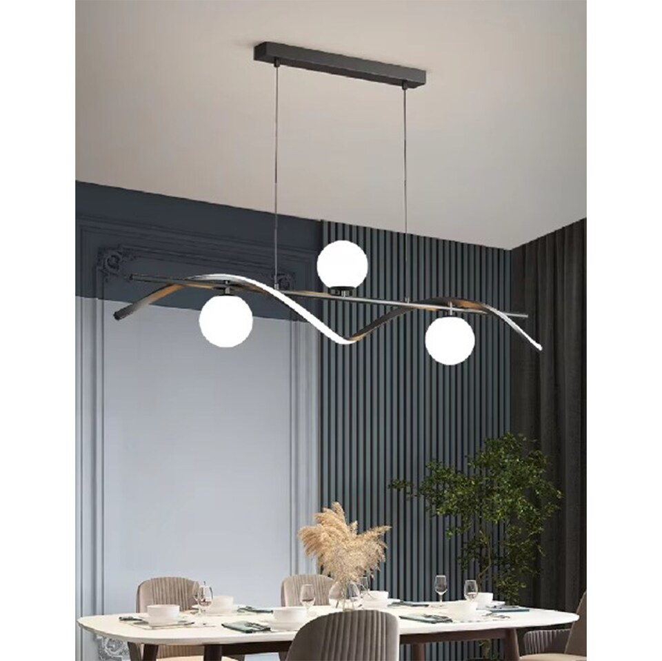 image 1 of Chandeliers Pendant Lights Glass Ball Black