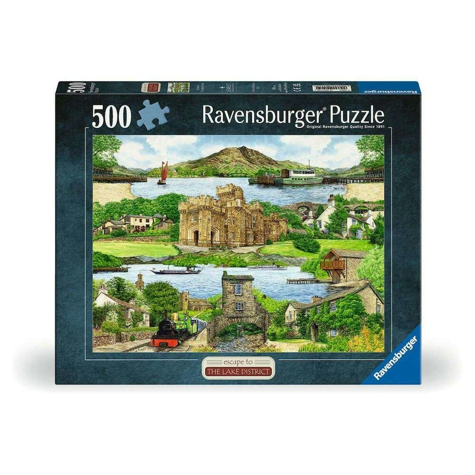 image 1 of Ravensburger Escape to The Lake District 500 Piece Jigsaw Puzzle