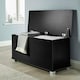 image 2 of Malmo Lift-Up Storage Ottoman Chest Box White