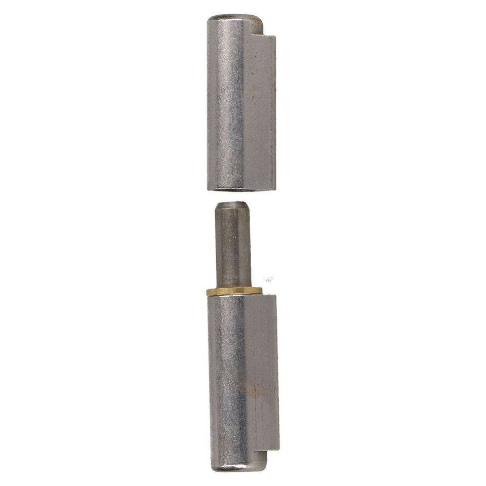 image 1 of Lift Off Bullet Hinge Weld On Brass Bush 16x100mm Heavy Duty Door Hatch 4PK Silver