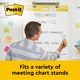 image 3 of Post-It Super Sticky Self Stick Tabletop Chart 20 Sheets 584x508mm 7100381046