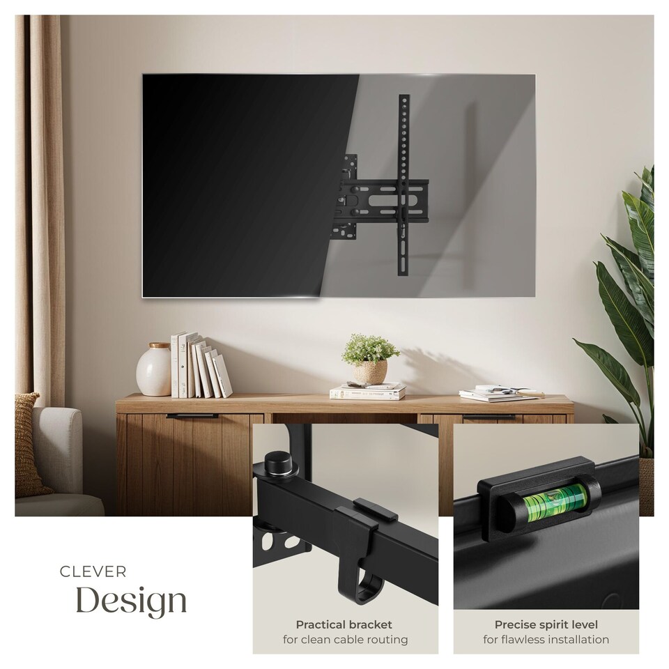 image 1 of Television Bracket - 26-75 inch screens, extendable, tilt, swivel TV wall mount