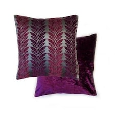 Trellis Cushion Cover 43cm x 43cm Plum Purple | Purple