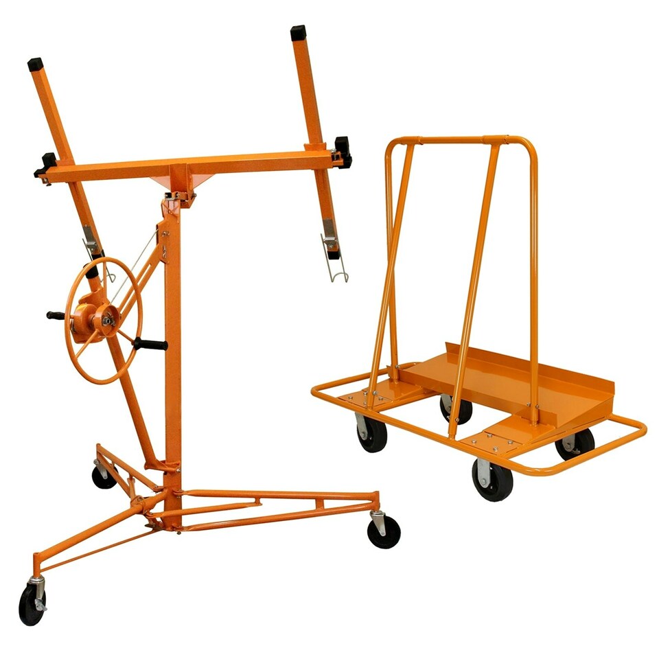 image 1 of Drywall Lifter Hoist 11ft & Plaster Board Trolley
