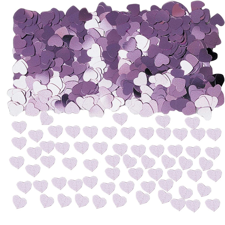 Amscan Sparkle Hearts Confetti - Pink - 14g