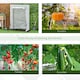 image 5 of Outsunny 100 x 50 x 150cm Greenhouse w/ Zipper Roll-up Door Outdoor