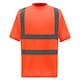 image 1 of Yoko Unisex Adult Hi-Vis Safety Short-Sleeved T-Shirt - Orange - S