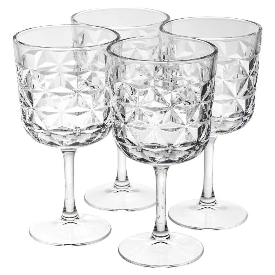 image 1 of 490ml Long Stemmed Cocktail Gin Beer Drinking Glasses Party | Clear | 4 Glasses