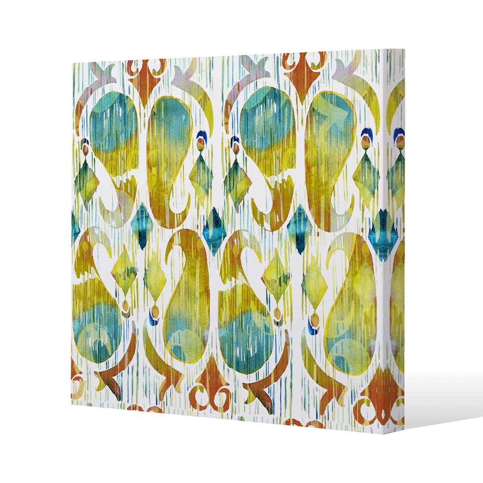 Ikat vibrant (Canvas Print) / 127 x 127 x 4cm | Multi