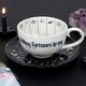image 2 of Something Different Fortune Telling Ceramic Tea Cup - White/Black - One Size