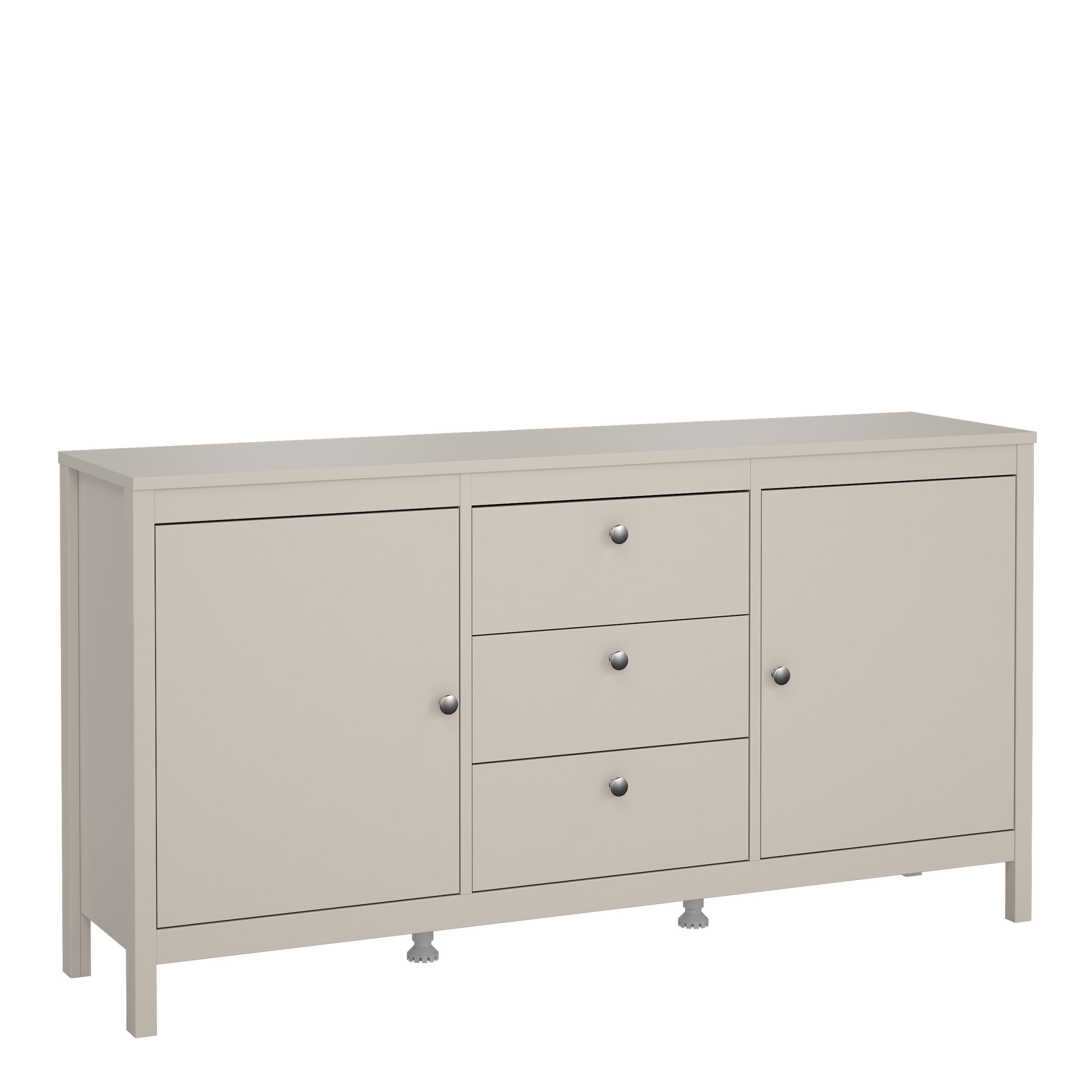 Madrid Sideboard 2 Doors 3 Drawers in Cashmere Grey Cashmere 1
