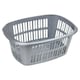 image 2 of TML Rectangular Laundry Basket - Silver - 50L