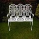 image 3 of Victorian Bench (3 Seater) British Made, High Quality Cast Aluminium Garden Furniture - L55 x W145 x H101 cm Black