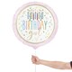image 2 of Happy Birthday Girl Round Foil Helium Balloon 46cm / 18 in Pink