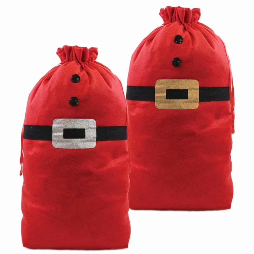 Plush Christmas Felt Santa Belt Sack