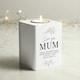 image 9 of Personalised Floral White Wooden Tea light Holder White