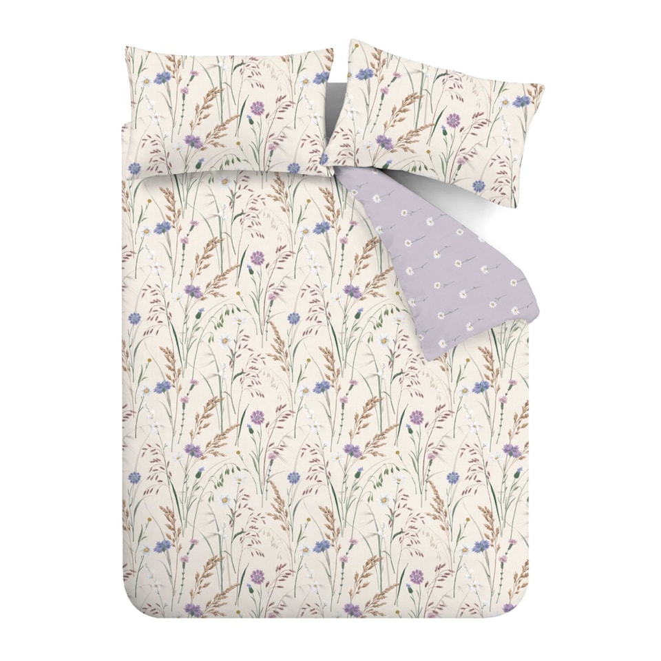 image 1 of Grasmere Floral Reversible Duvet Cover Set | Purple | Lilac