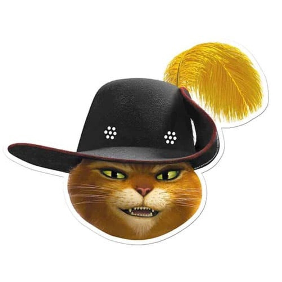 Shrek Puss In Boots Cardboard Face Mask