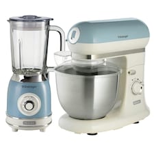 Ariete ARPK38 Vintage Retro Jug Blender and Stand Mixer Set Blue