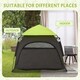 image 5 of PawHut Foldable Dog Cat Tent with Water-Resistant Oxford Cloth, Carry Bag Green