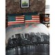 image 1 of Catherine Lansfield New York Skyline Duvet Cover Set - Multicoloured - Double Multi | Double