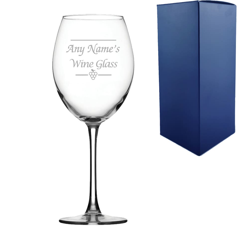image 1 of Personalised Engraved Novelty 19oz Enoteca Wine Glass