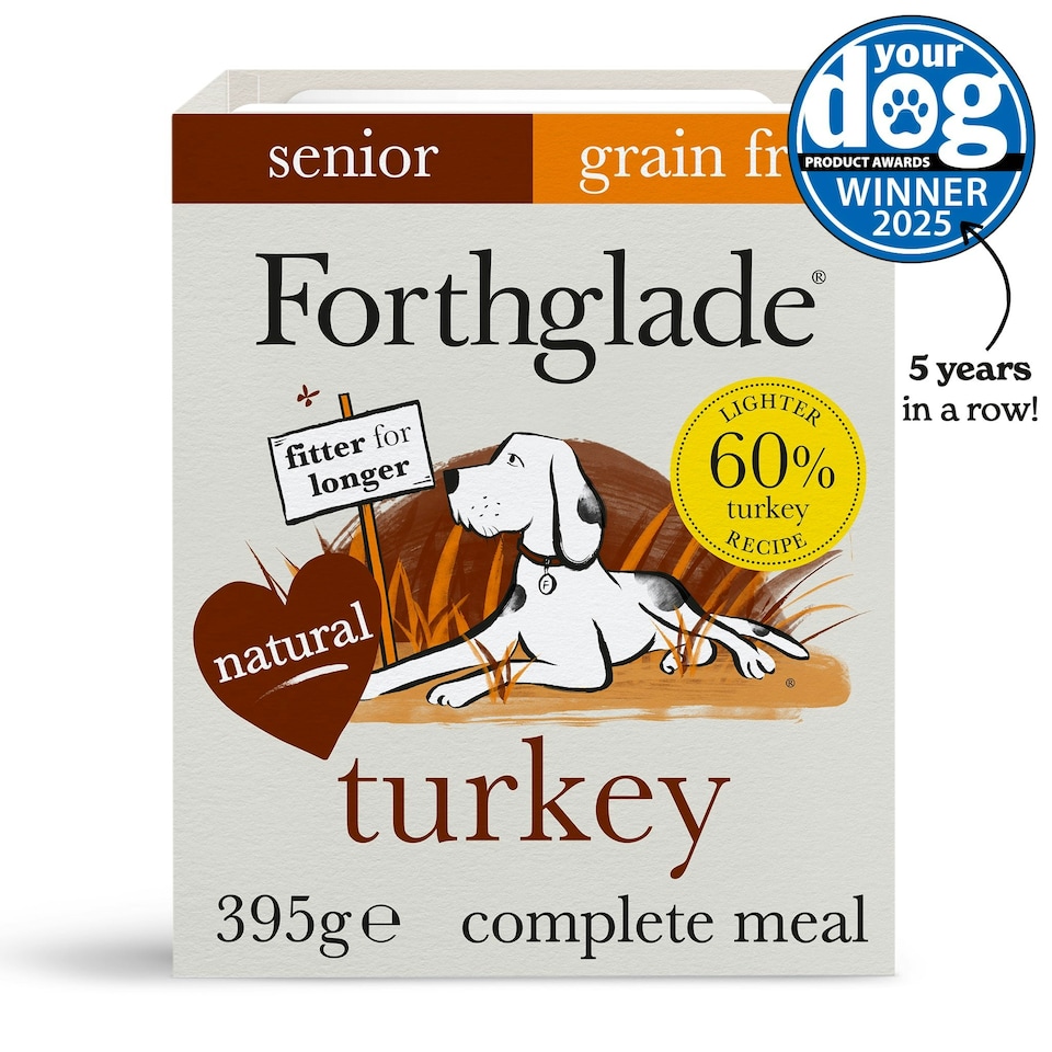 image 1 of Senior Turkey & Butternut Squash Wet Dog Food (18x395g)